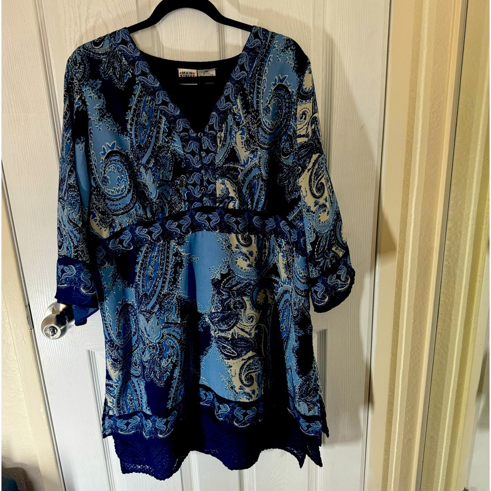 Mainstreet Blues Polyester plus size tunic for women